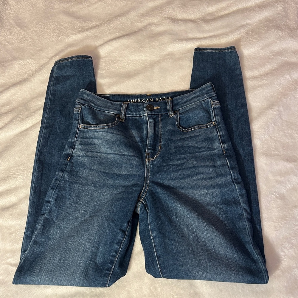 American Eagle Blue Skinny Jeans